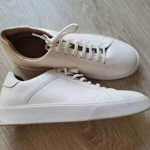 ZARA Men's White Leather Sneakers EU 45